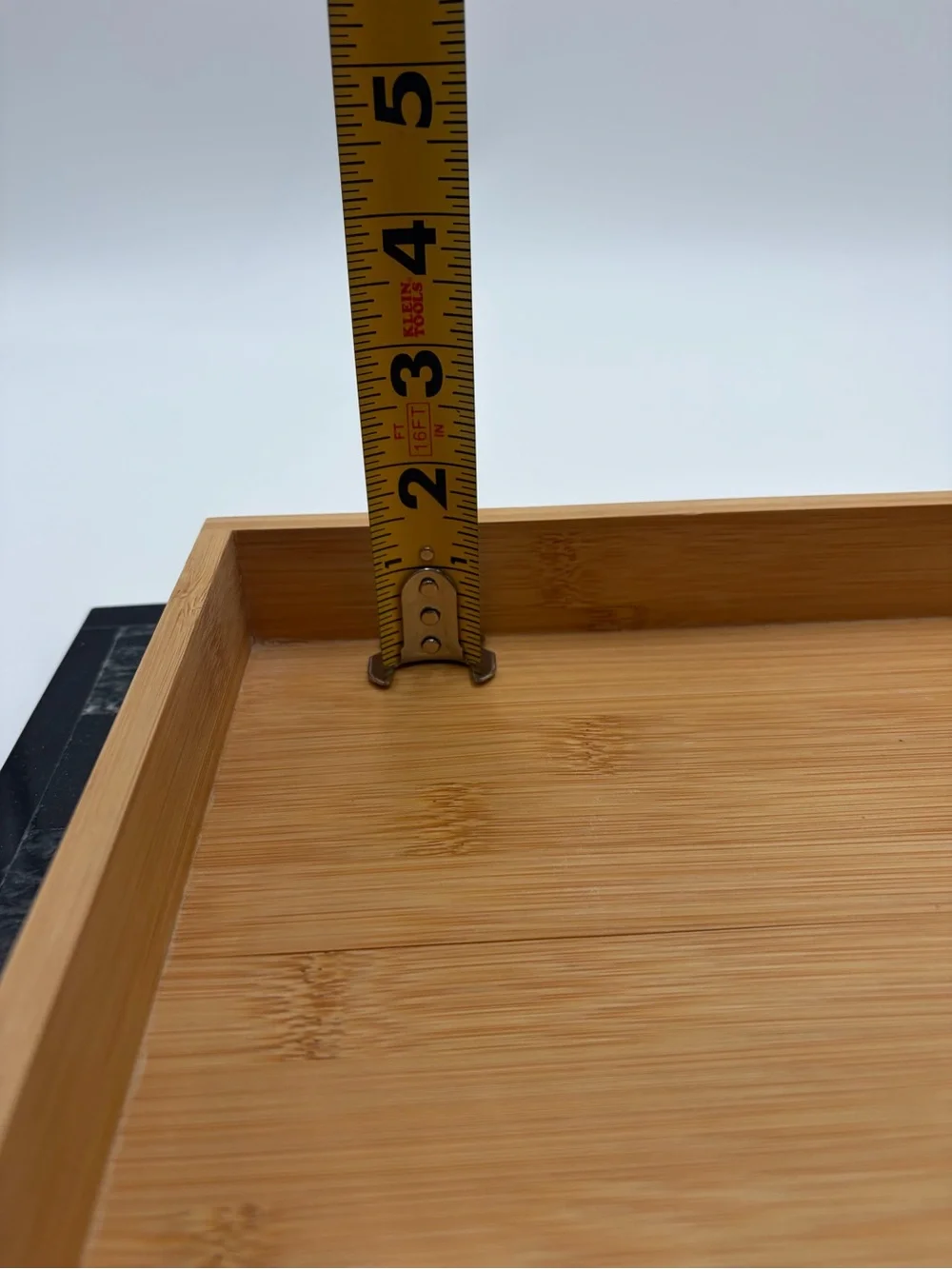 Bamboo 4-Compartment Trinket Tray- Natural